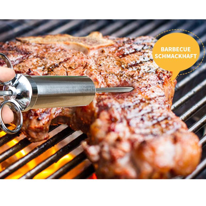 Jeringa de Especias de Acero Inoxidable para Marinar