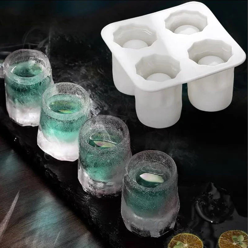 Molde Cilíndrico para Cubitos de Hielo para un Enfriamiento Uniforme