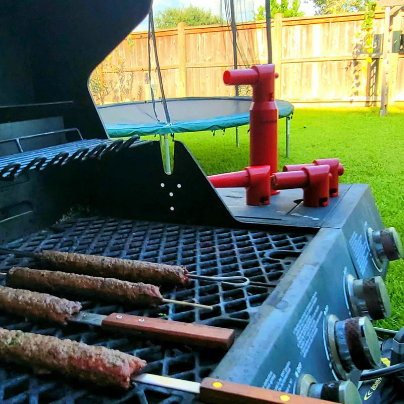 Práctico Molde Shashlik para Brochetas de Forma Perfecta
