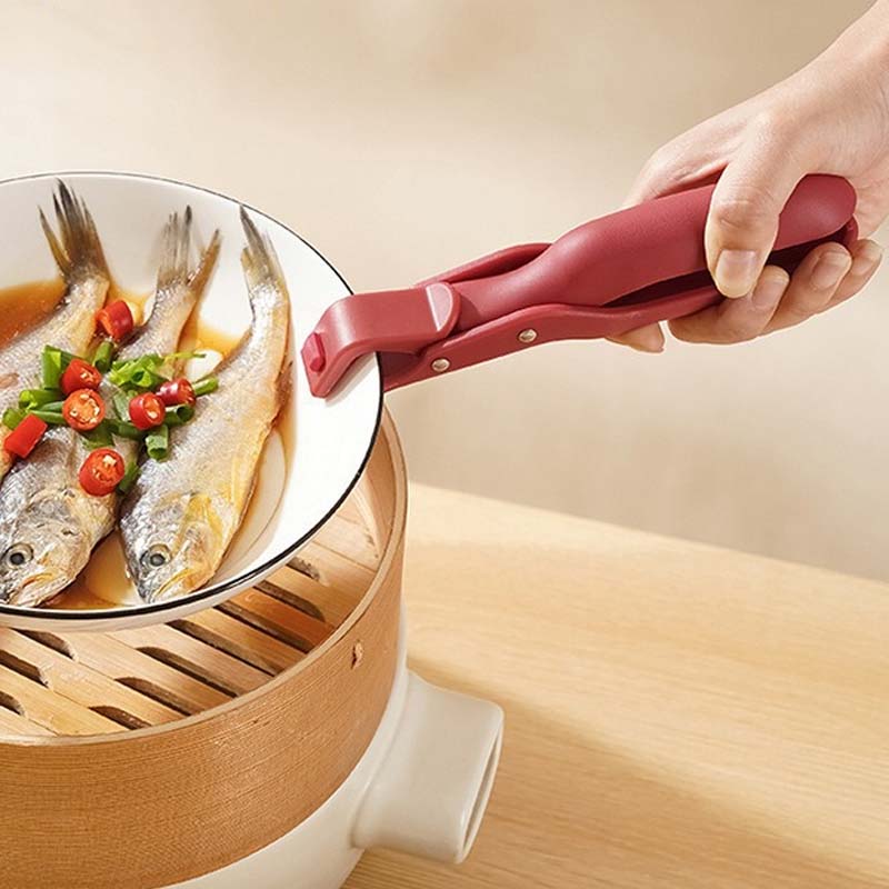 Pinza de Cocina Antideslizante para Ollas Calientes