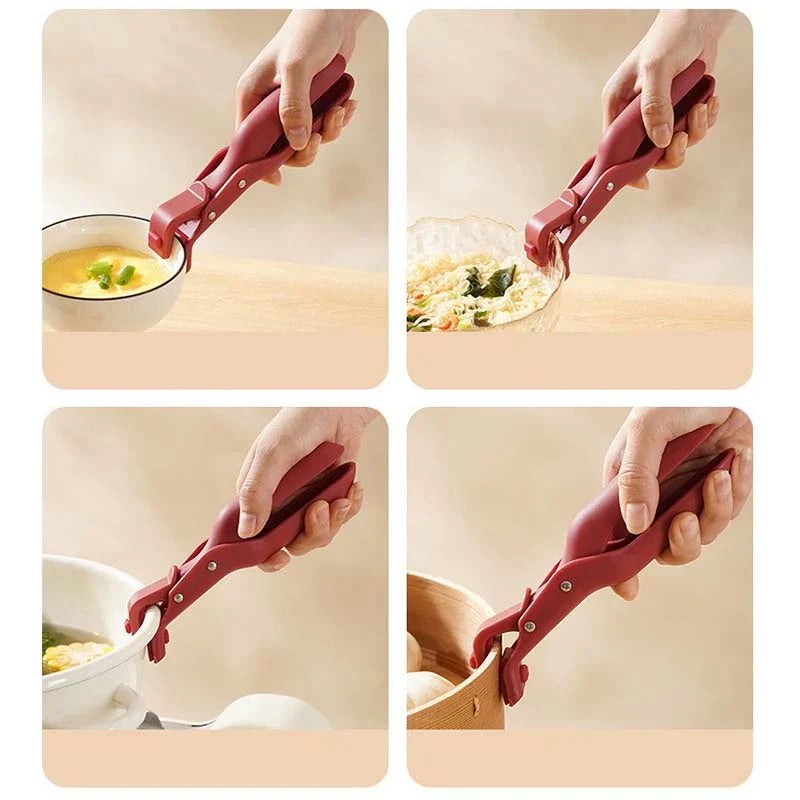 Pinza de Cocina Antideslizante para Ollas Calientes