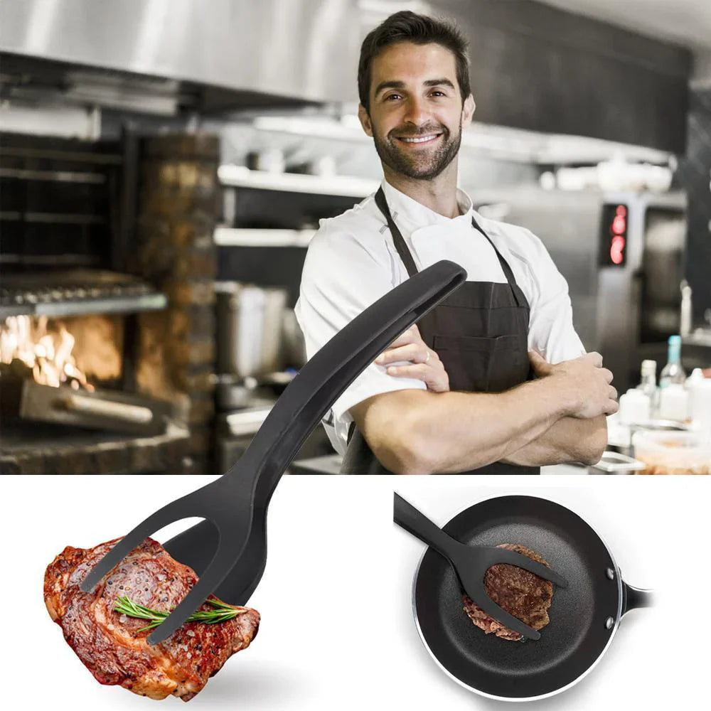 Pinzas de Cocina Multifuncionales con Función de Espátula