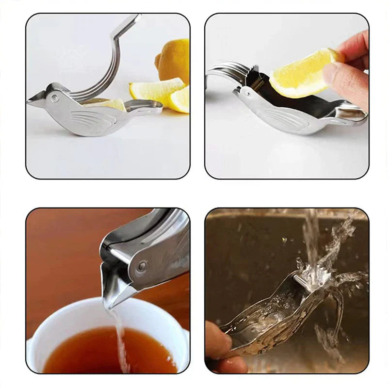 Exprimidor de Limones de Acero Inoxidable con un Diseño Creativo