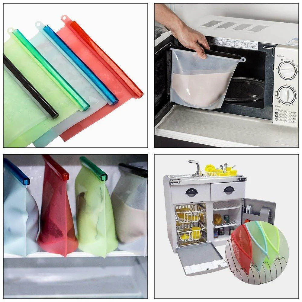 Bolsa de Almacenamiento Sostenible Hecha de Silicona