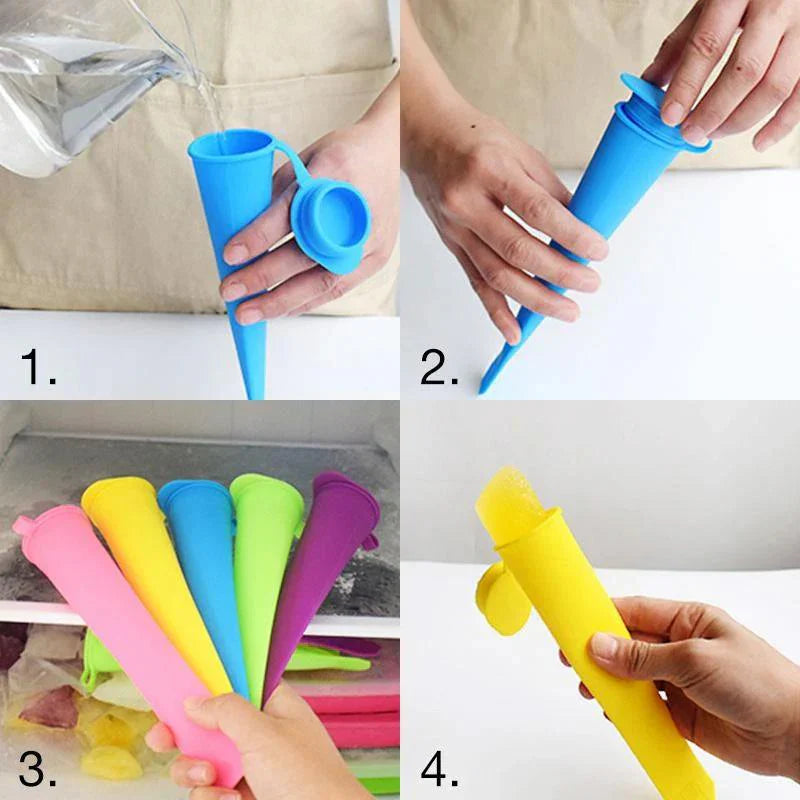 Moldes de Silicona para Hielo Reutilizables en un Set