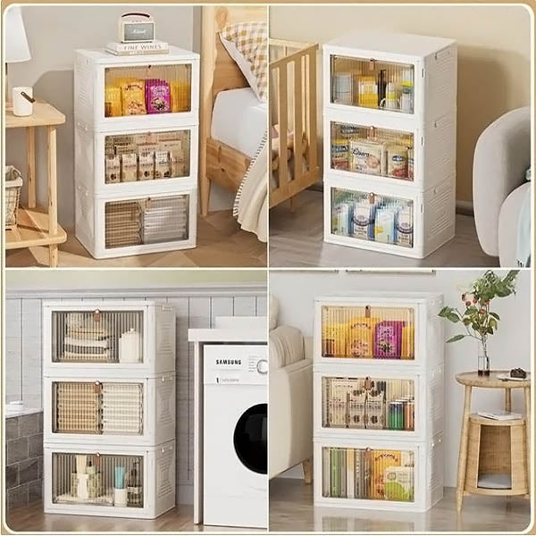 Caja de Almacenamiento Apilable con Tapa
