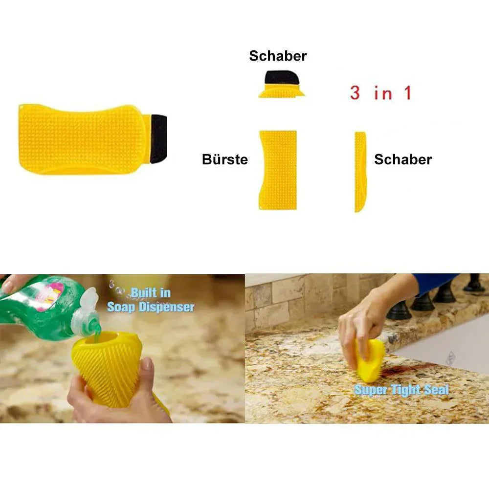 Cepillo de Limpieza de Silicona para Cualquier Superficie
