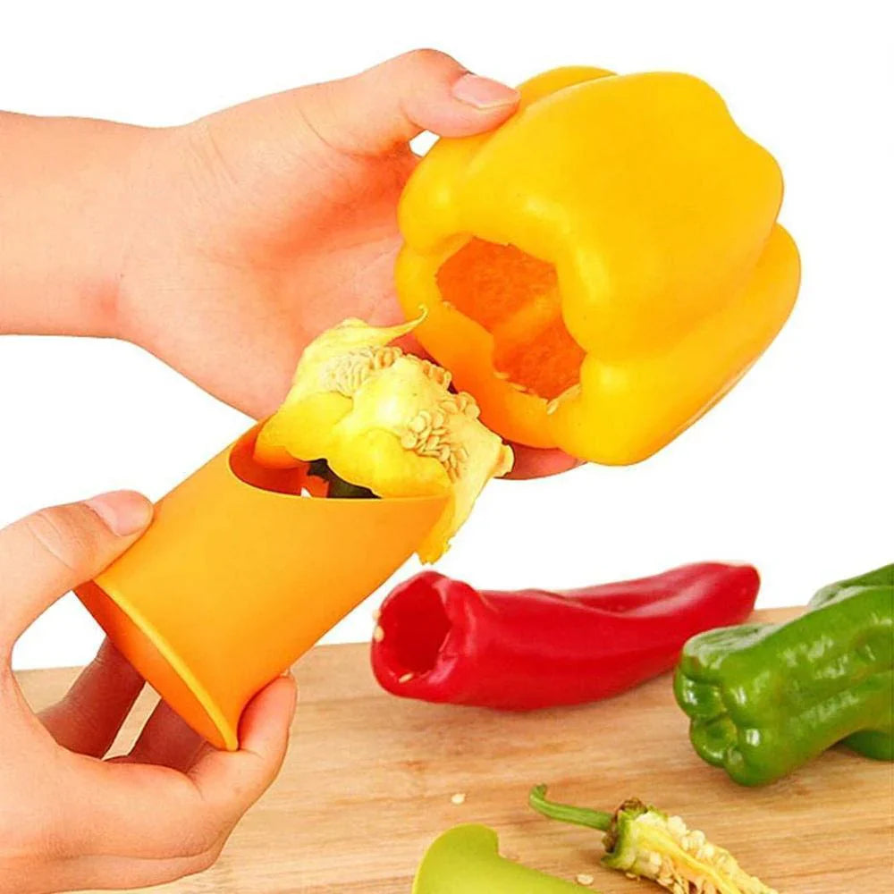 Set de 2 Descorazonadores de Pimientos para un Descorazonado Rápido