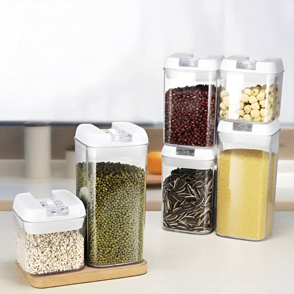 Práctico Juego de Latas de Almacenamiento para la Cocina