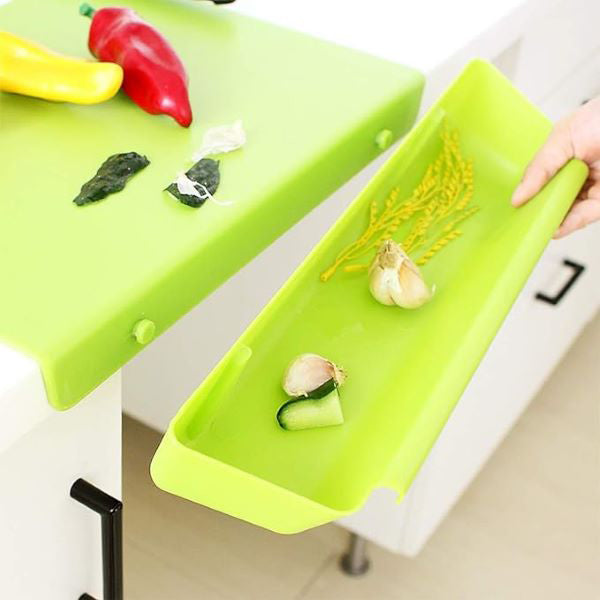 Tabla de Cortar 2 en 1 con Bandeja Recogedora