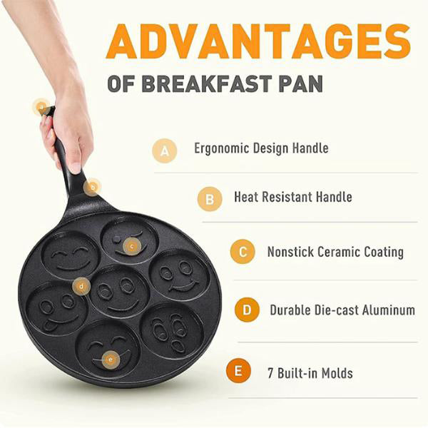 Sartén para Tortitas con Motivos de Smileys