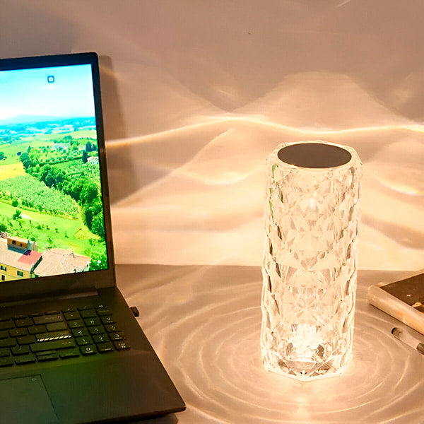 Luz de Cristal Elegante con 3 Colores