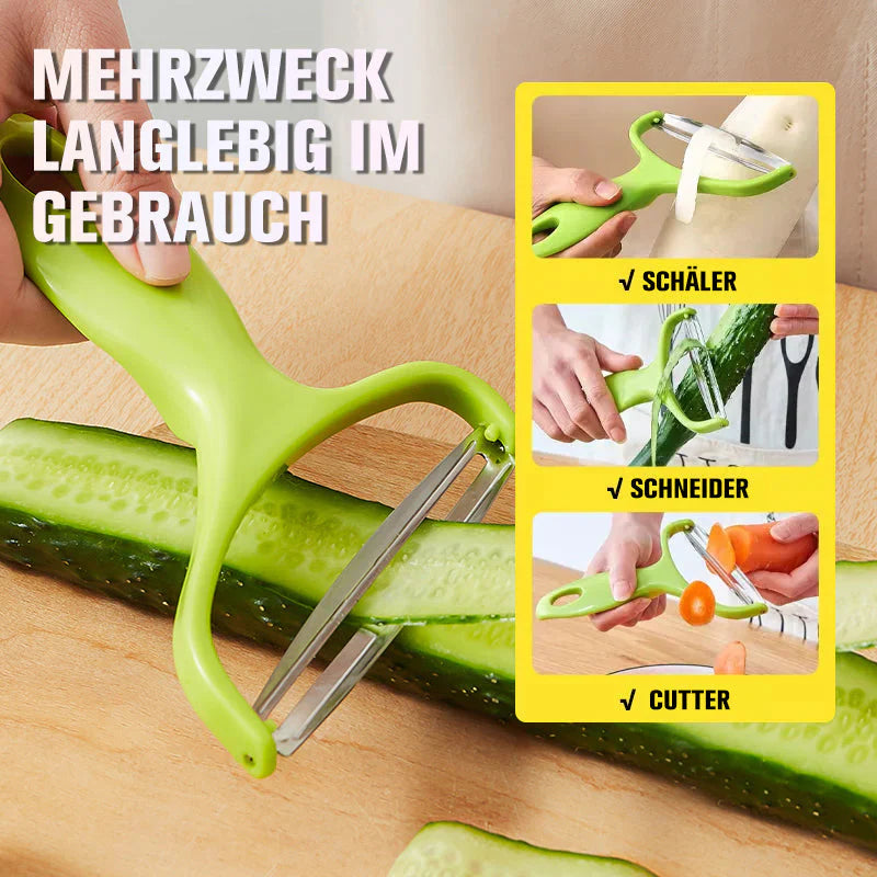Pelador Ancho de Acero Inoxidable para Frutas y Verduras