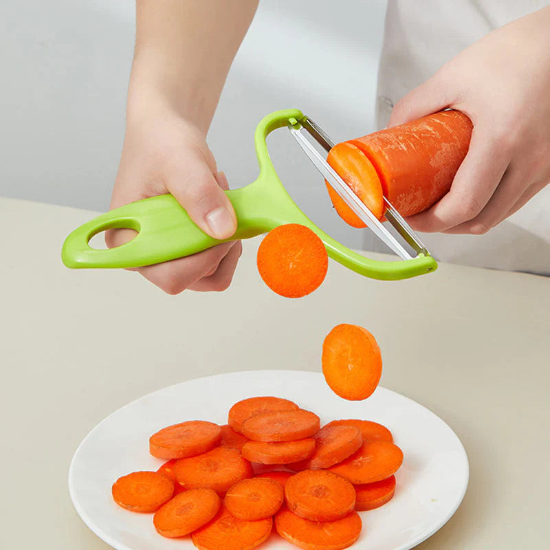 Pelador Ancho de Acero Inoxidable para Frutas y Verduras