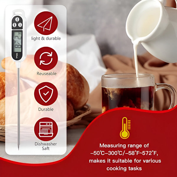 Termómetro Digital de Precisión para Alimentos