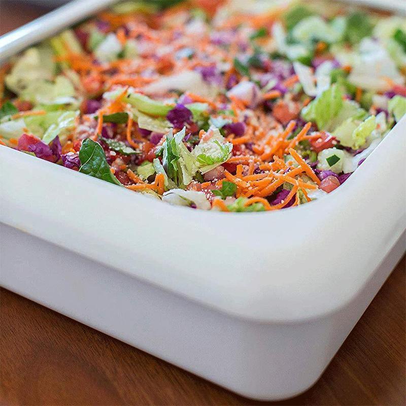 Caja de Almacenamiento Reutilizable con Bandeja de Aluminio