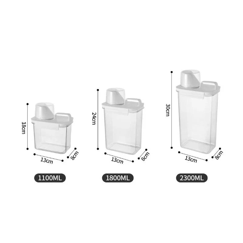 Caja Hermética para Guardar Cereales (3 Piezas)