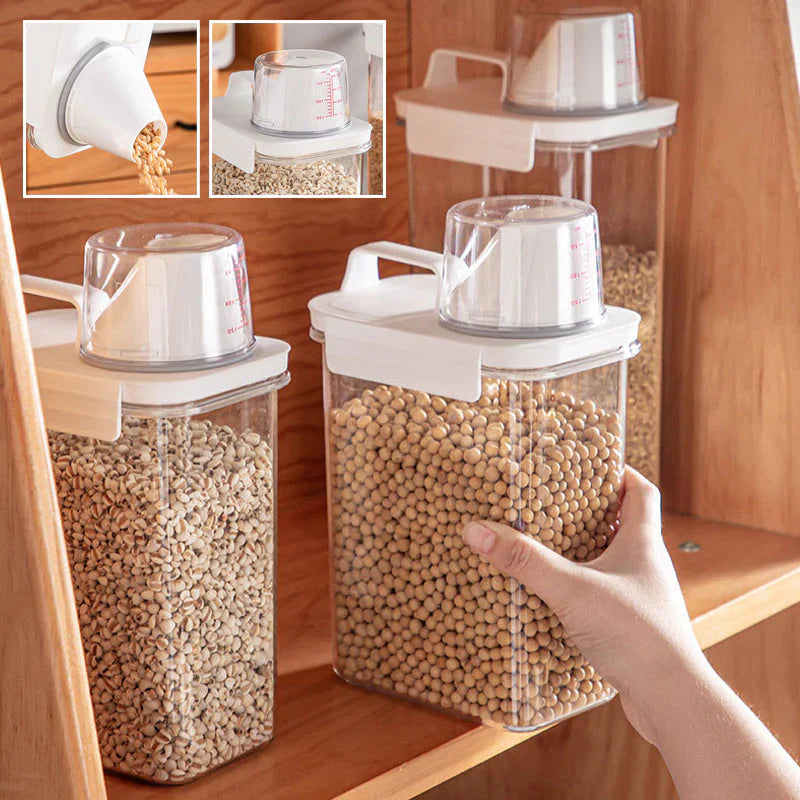 Caja Hermética para Guardar Cereales (3 Piezas)