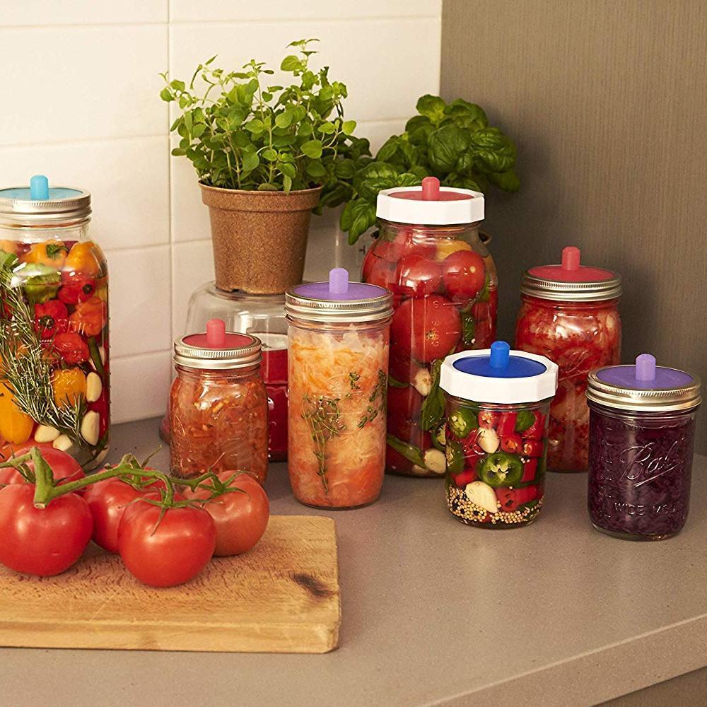 Tapa de Silicona para Fermentar Alimentos (5 Piezas)