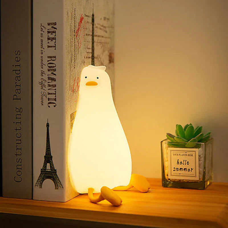 Luz Nocturna que Brilla Suavemente con Forma de Pato