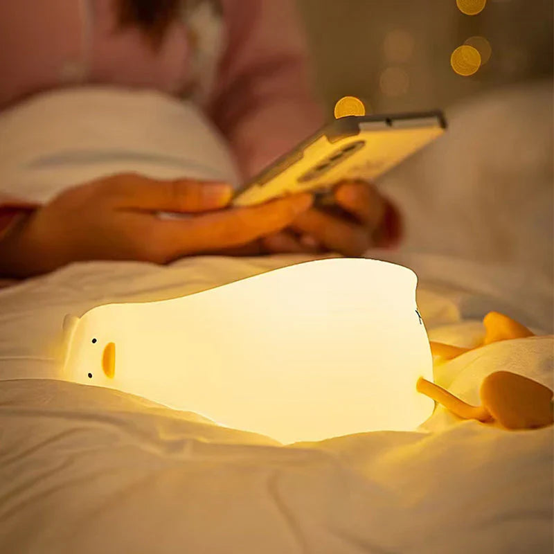 Luz Nocturna que Brilla Suavemente con Forma de Pato