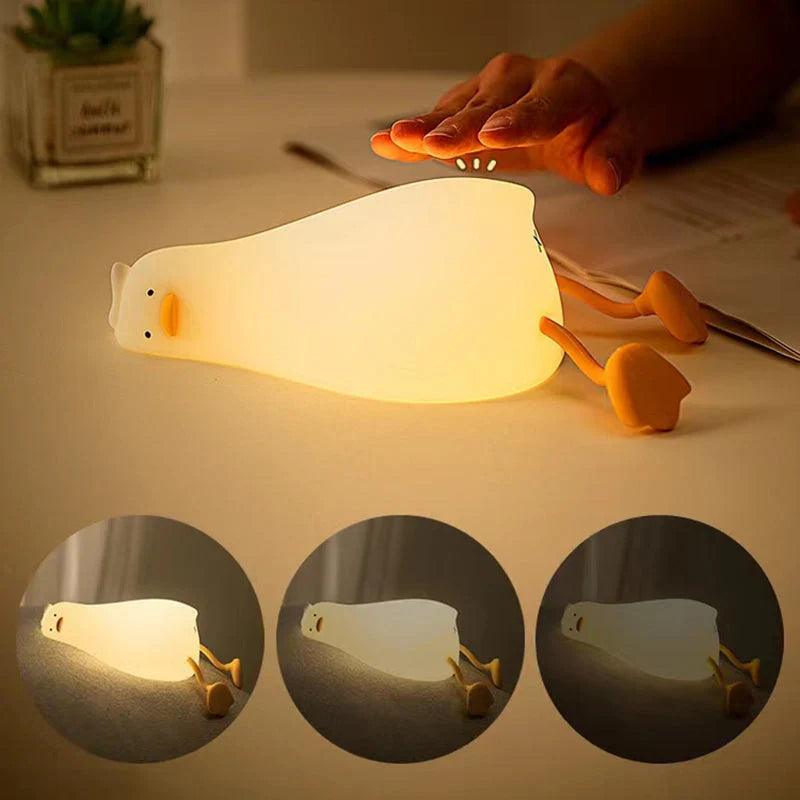 Luz Nocturna que Brilla Suavemente con Forma de Pato