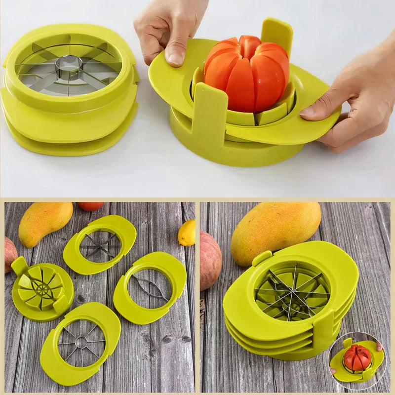 Cortadora y Descorazonadora de Frutas 2 en 1