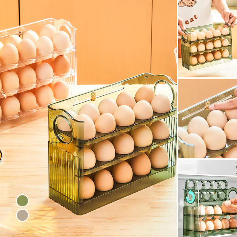 Caja de Huevos Autogiratoria para una Mayor Frescura