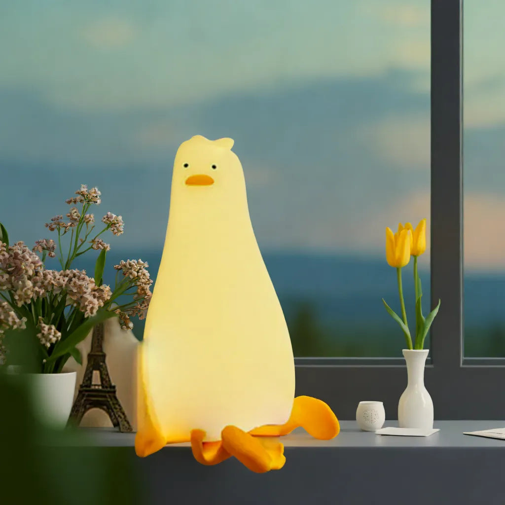 Luz Nocturna que Brilla Suavemente con Forma de Pato