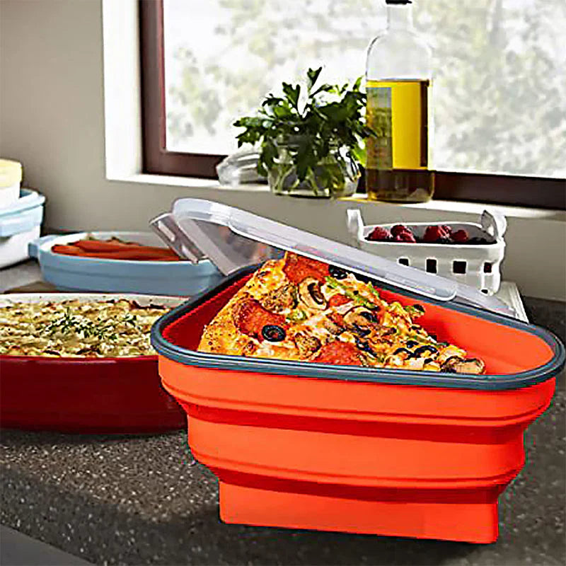 Caja para Pizza Reutilizable que Ahorra Espacio