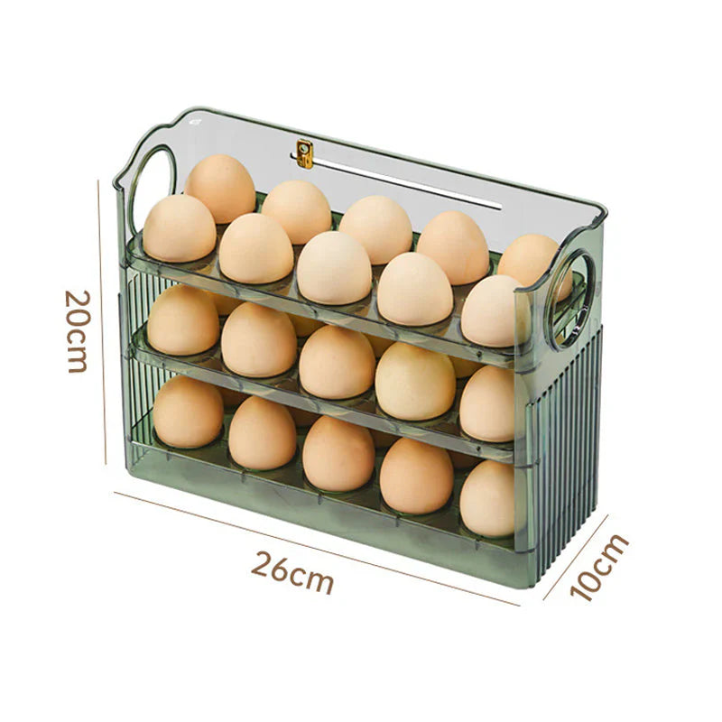 Caja de Huevos Autogiratoria para una Mayor Frescura