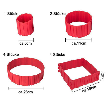 Set de Moldes de Silicona de 4 Piezas para Tartas Creativas los Moldes de Silicona