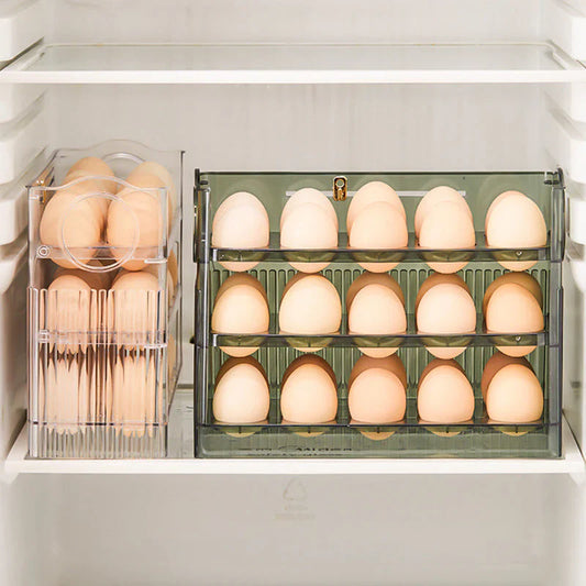 Caja de Huevos Autogiratoria para una Mayor Frescura