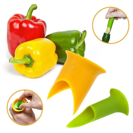 Set de 2 Descorazonadores de Pimientos para un Descorazonado Rápido