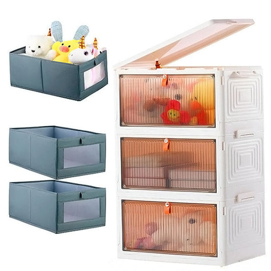 Caja de Almacenamiento Apilable con Tapa