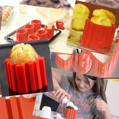 Set de Moldes de Silicona de 4 Piezas para Tartas Creativas los Moldes de Silicona