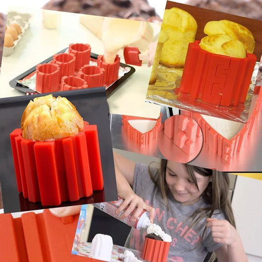 Set de Moldes de Silicona de 4 Piezas para Tartas Creativas los Moldes de Silicona