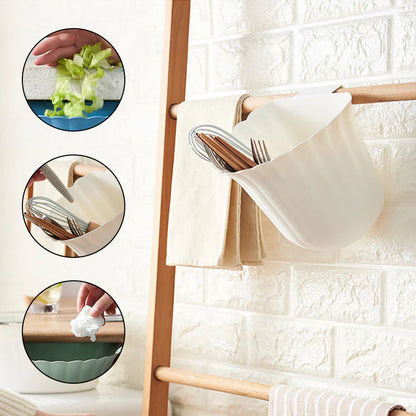 Cubo de Basura para Cocina que Ahorra Espacio y Se Monta en la Pared