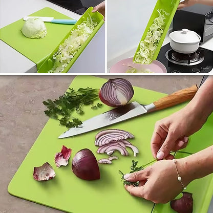 Tabla de Cortar 2 en 1 con Bandeja Recogedora