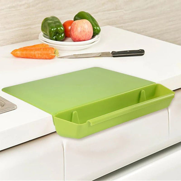 Tabla de Cortar 2 en 1 con Bandeja Recogedora