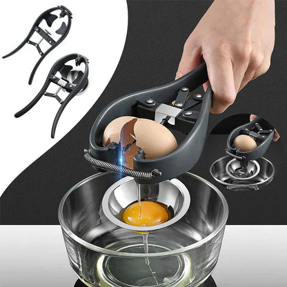 Cortador de Huevos de Acero Inoxidable con Mecanismo de Apertura
