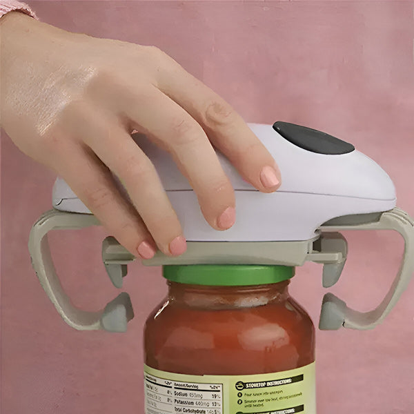 Abre Tapas con Función Automática para Tarros de Cualquier Tamaño