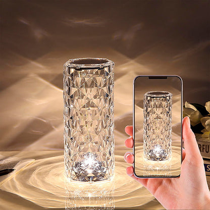 Luz de Cristal Elegante con 3 Colores
