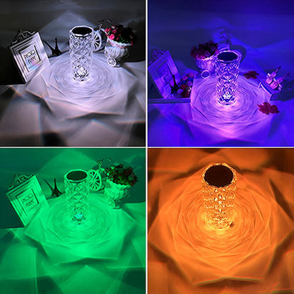 Luz de Cristal Elegante con 3 Colores