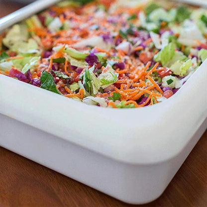 Caja de Almacenamiento Reutilizable con Bandeja de Aluminio