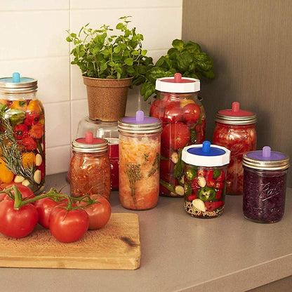 Tapa de Silicona para Fermentar Alimentos (5 Piezas)