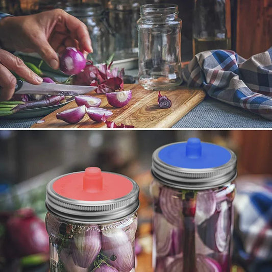 Tapa de Silicona para Fermentar Alimentos (5 Piezas)