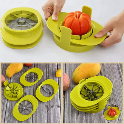 Cortadora y Descorazonadora de Frutas 2 en 1