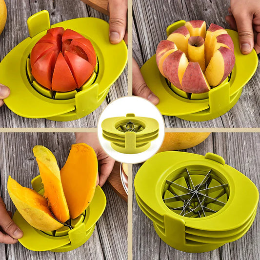 Cortadora y Descorazonadora de Frutas 2 en 1