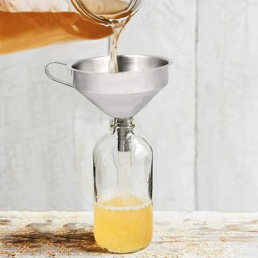 Fino Embudo de Acero Inoxidable para Aceite y Líquidos